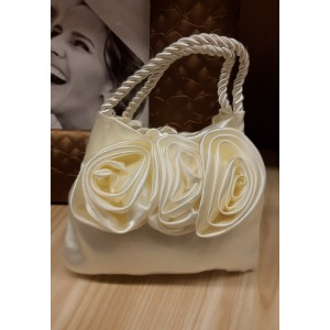 Bomboniera borsa portaconfetti con rose